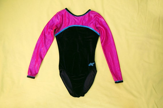 90's Gymnast Leotard, holographic spandex, velvet,