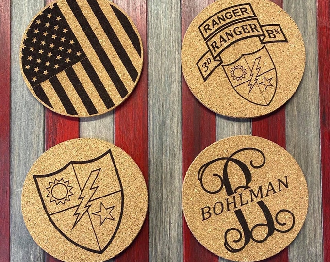 Engraved Ranger DUI Cork Coasters 8 Pack - Etsy