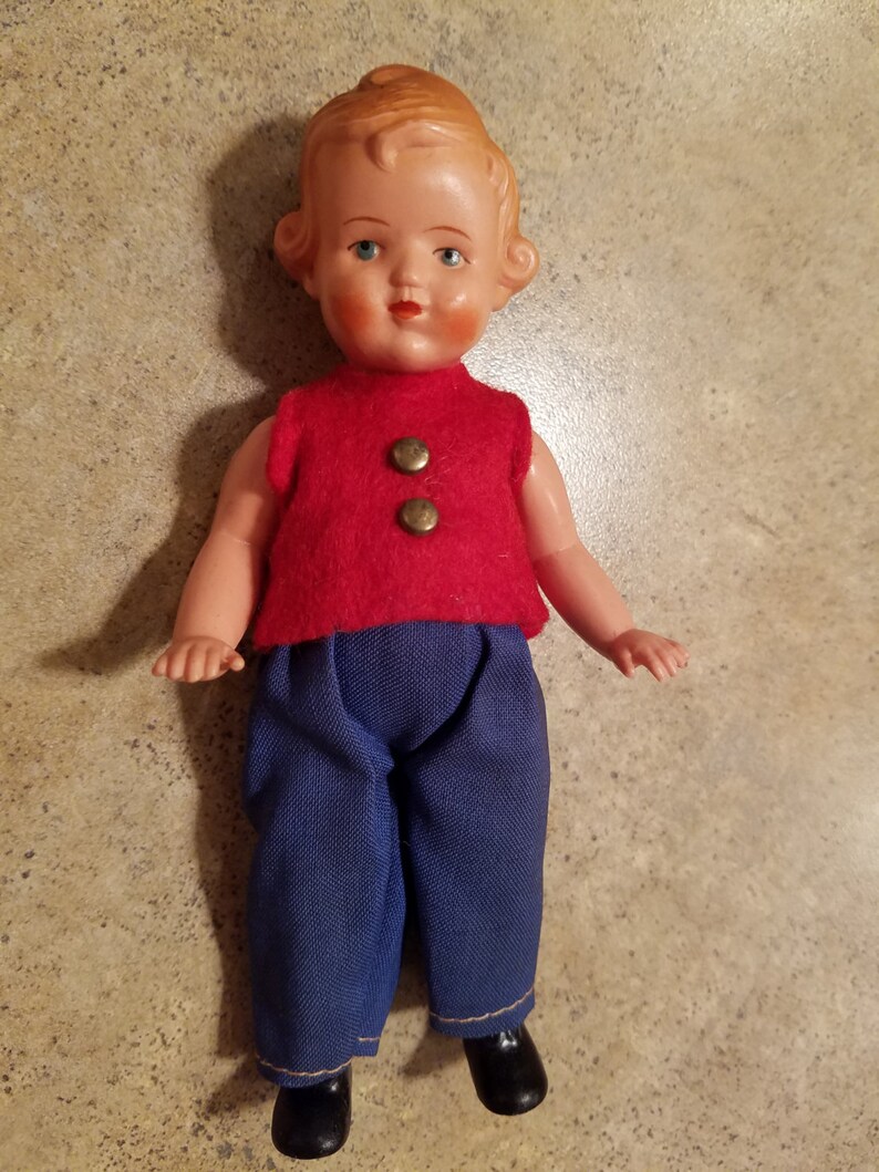 Vintage Plastic Baby Jointed Doll | Etsy