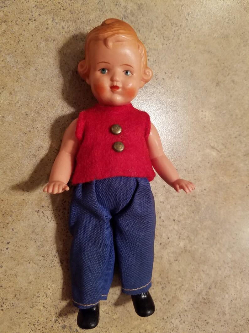 Vintage Plastic Baby Jointed Doll Etsy