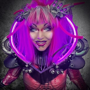 Cyberpunk Space Armor Dance Costume retrofuturistic