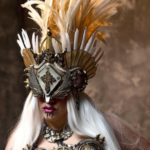 Holy War Angelic Headpiece with removeable feathers