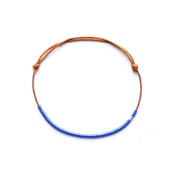 BLEU MÉTALLIQUE - Bracelet Empathie 6