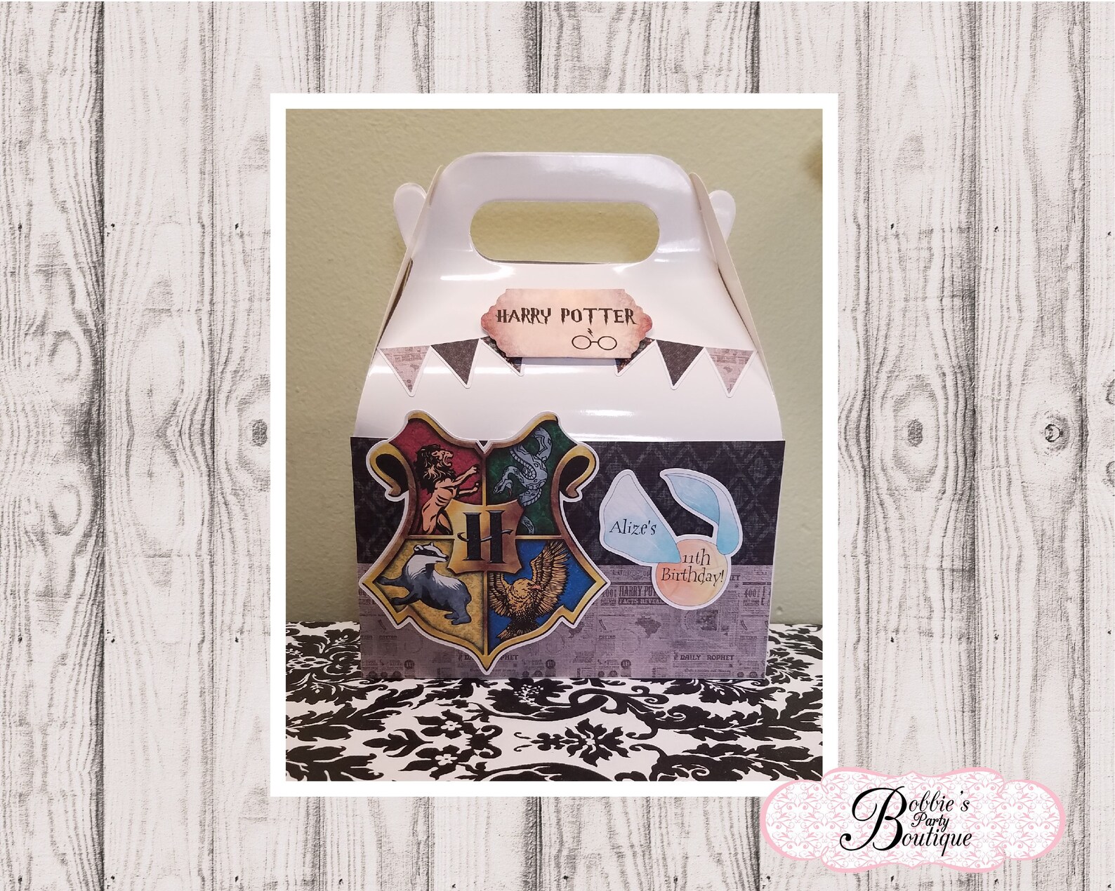 Harry Potter party favor box Harry Potter gable box 10 Harry Etsy