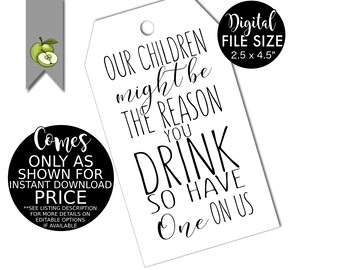 Christmas beer bottle labels