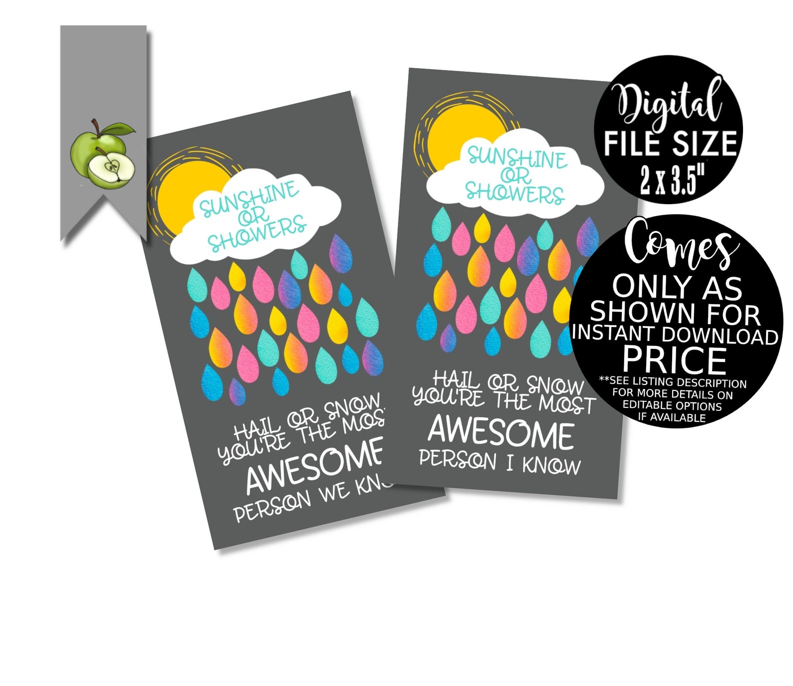 Umbrella Teacher Gift Tag Gratitude Teacher Appreciation - Etsy