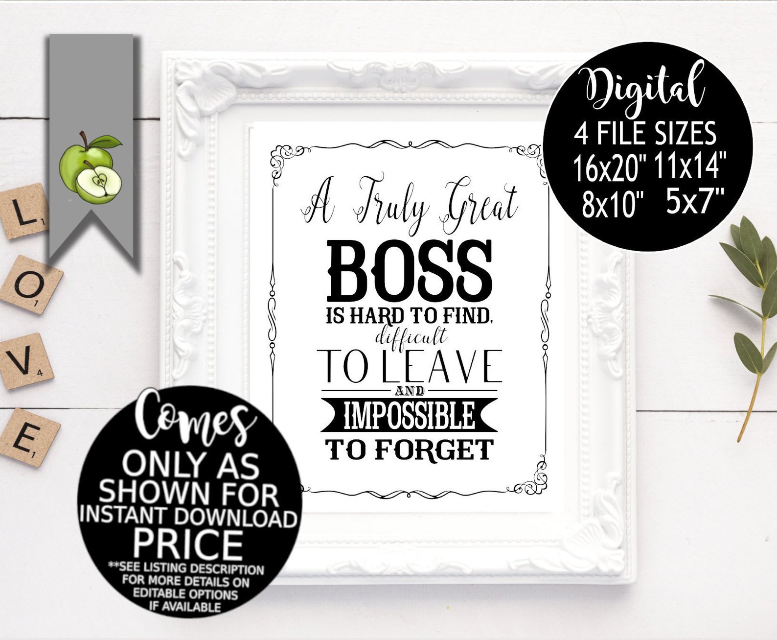 Boss Appreciation Day Week Boss Week Boss Card Boss Gift - Etsy