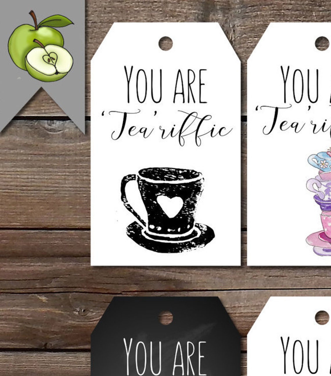 Tea Gift Tags Idea Teacher Tea Gift Tags Your Are Etsy