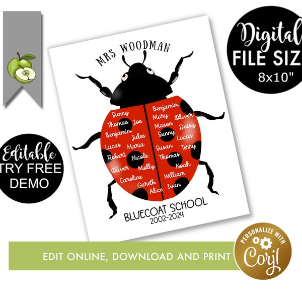 Bug Invitation For Teacher Etsy Bug Invitation For Teacher Etsy