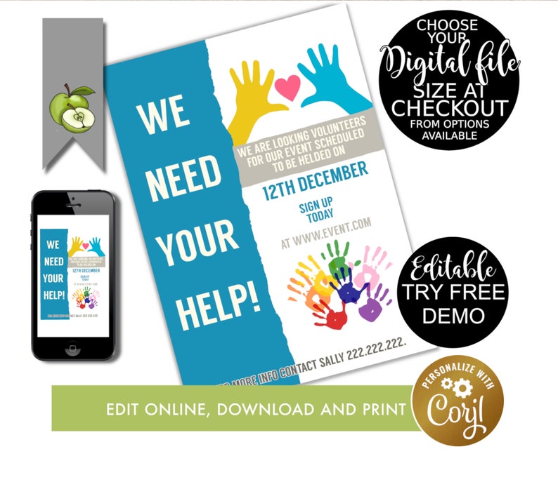 Volunteers Needed Flyer Template