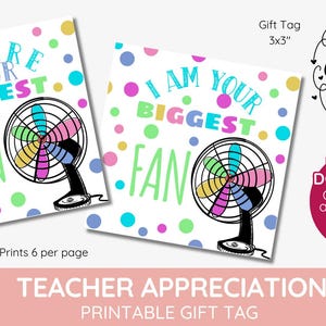 biggest fan, we/I biggest fan,  teacher appreciation, hand pocket fans, rainbow gift, coach printable, paper wooden fan, INSTANT DOWNLOAD