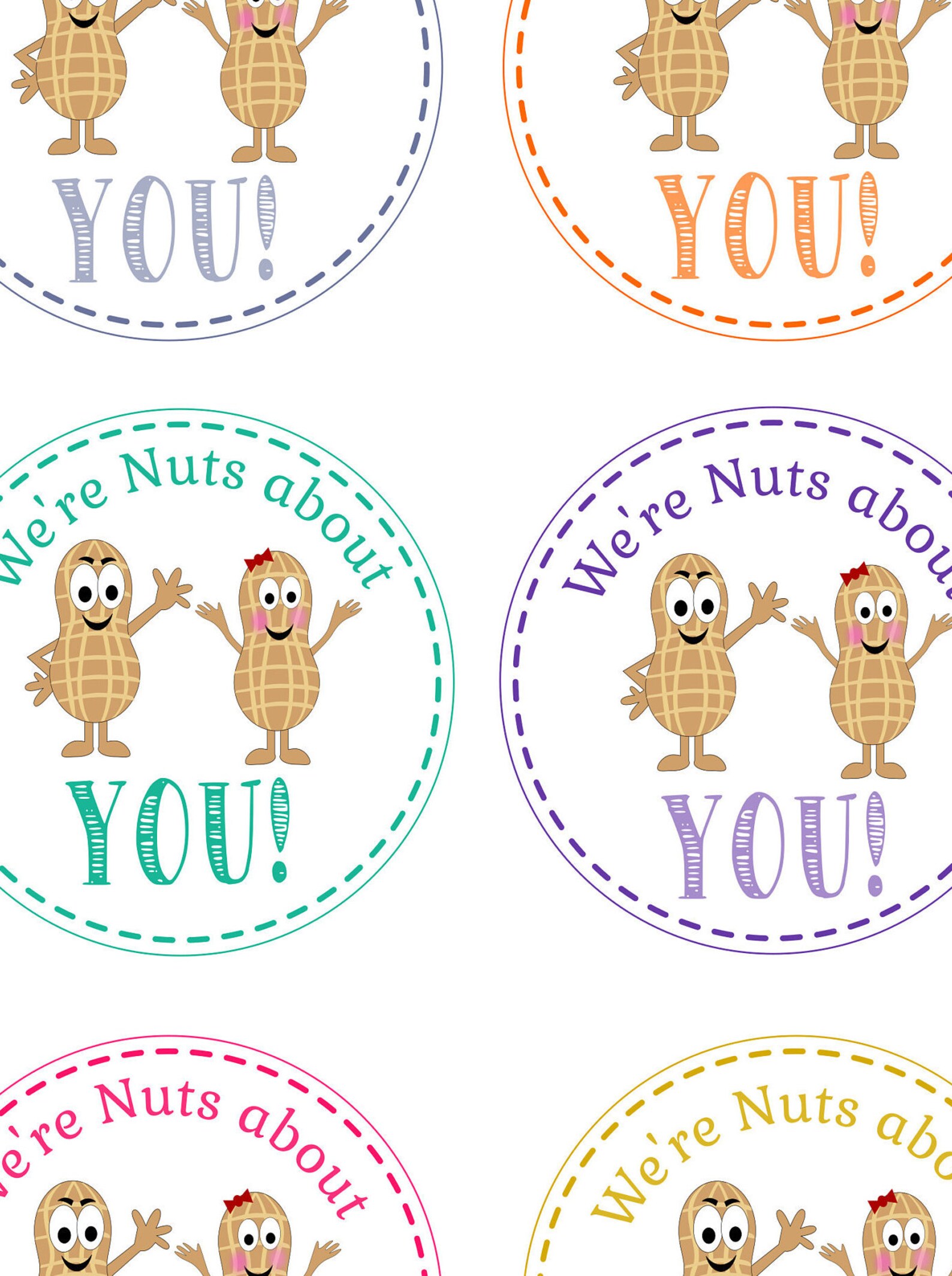 We're Nuts About You Gift Tagemployee Appreciation Etsy