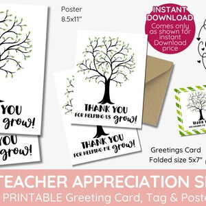 Lehrer Anerkennung Woche Klasse Geschenkbaum, Ruhestand benutzerdefinierte Fingerabdruck-Baum, Danke, dass Sie uns helfen, Baum, bedruckbar, Familienbaum wachsen