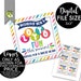 Printable Lottery Ticket Thank You Gift Tag Wishing You a - Etsy
