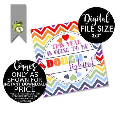 play doh gift tags