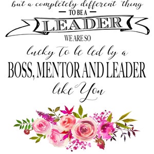 Printable Boss Appreciation Day Gift, Boss Week, Boss Card, Boss, Thank ...