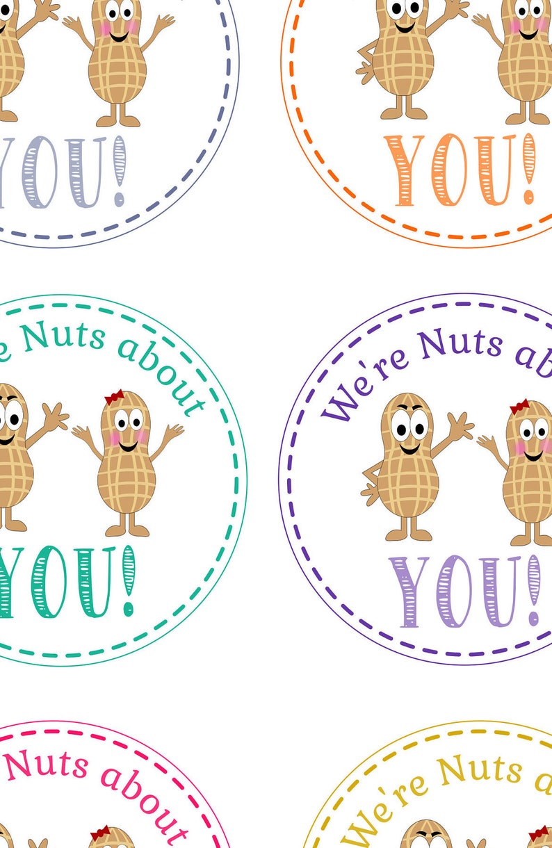 We're Nuts About You Gift Tagemployee Appreciation Etsy UK