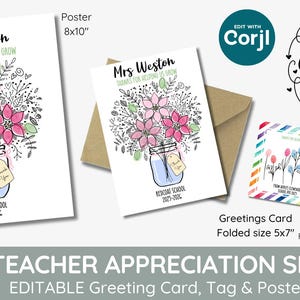 vase de fleurs remerciements aux enseignants, cadeau enseignants, fleurs d'empreintes digitales, citations d'enseignants, nous aider à grandir, merci, imprimable