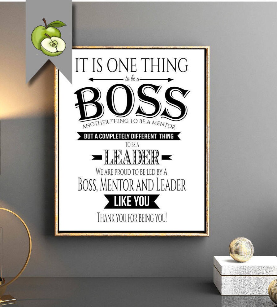 Boss appreciation day Boss week boss award boss mentor Etsy