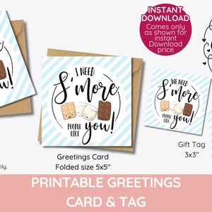 we need s&#39;more people like you gift tag, staff Appreciation, teacher, employees, s&#39;more friends, favor, Thank you digital download Printable