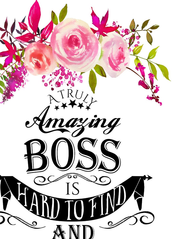 Lady Boss appreciation day Boss week boss card Digital boss Etsy