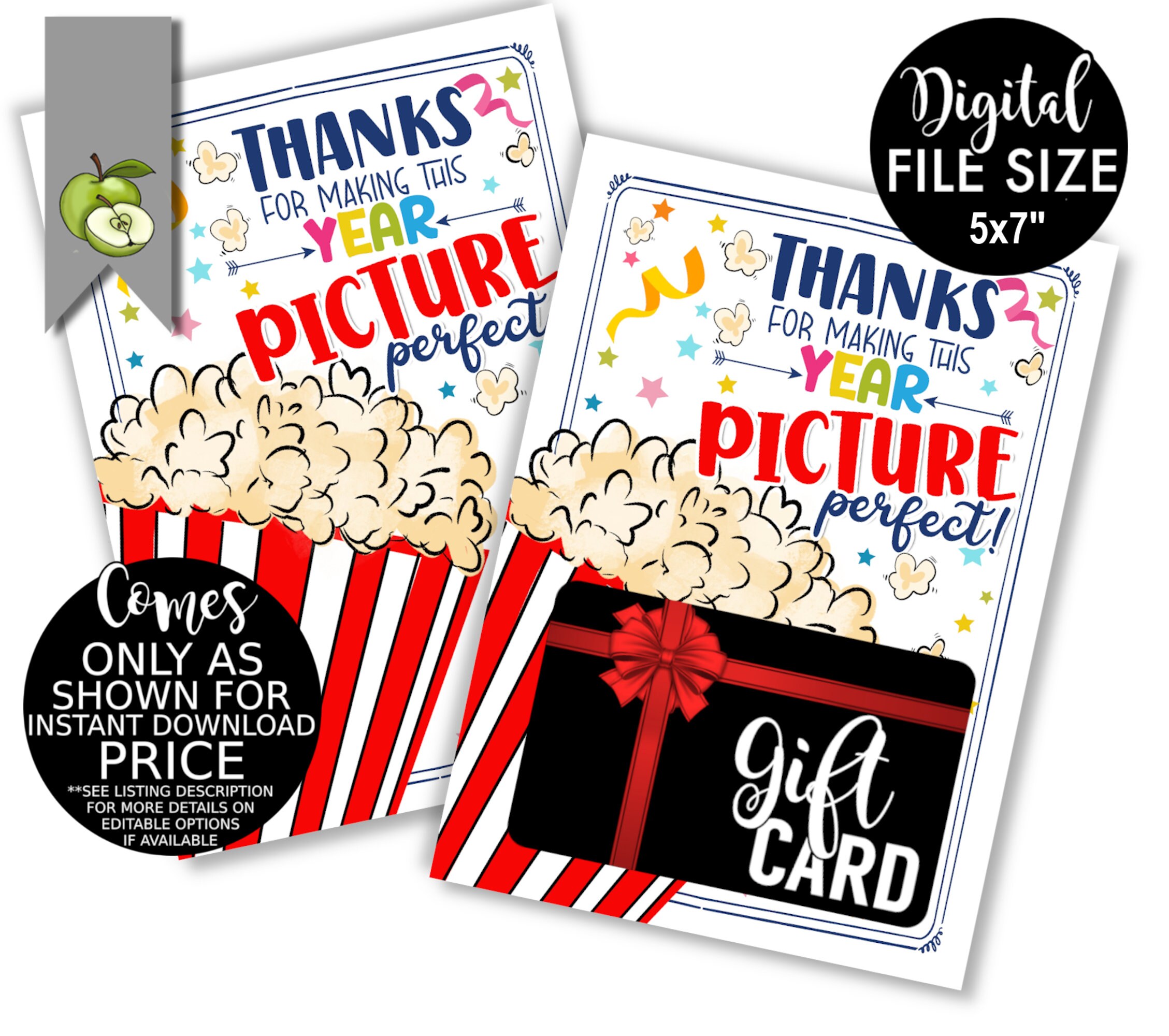 Movie Party Favor Tags movie Thank You Tags. Printable PDF EDITABLE.  Instant Download. 