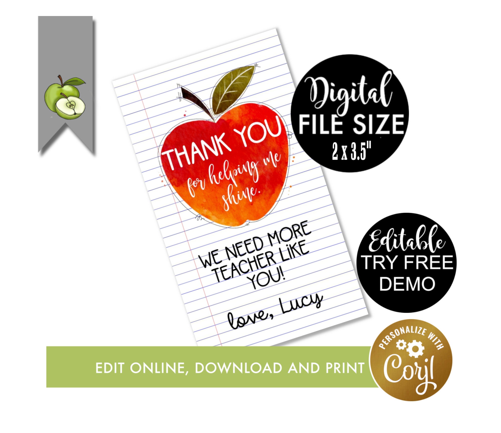 editable thank you helping me shine teacher kindergarten etsy