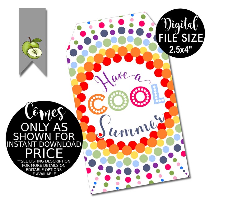 cool summer tag sunglasses student gift tag room mom end of year ice pop class gift teacher printable teacher tag class gift