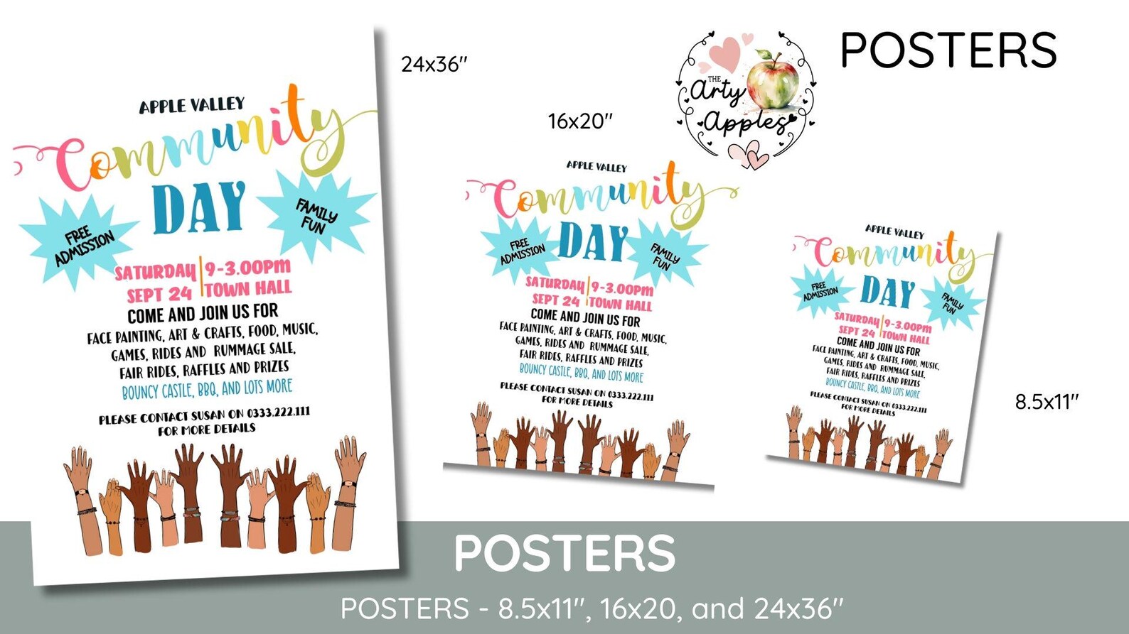 Editable Community Day Flyer Template, Digital Download Block Party ...