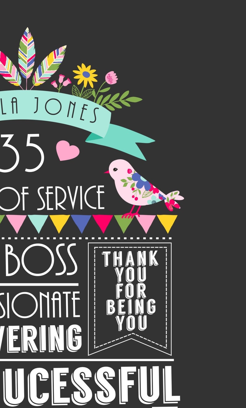 Boss Retirement Gift Editable Printable Boss Gift Retirement Etsy