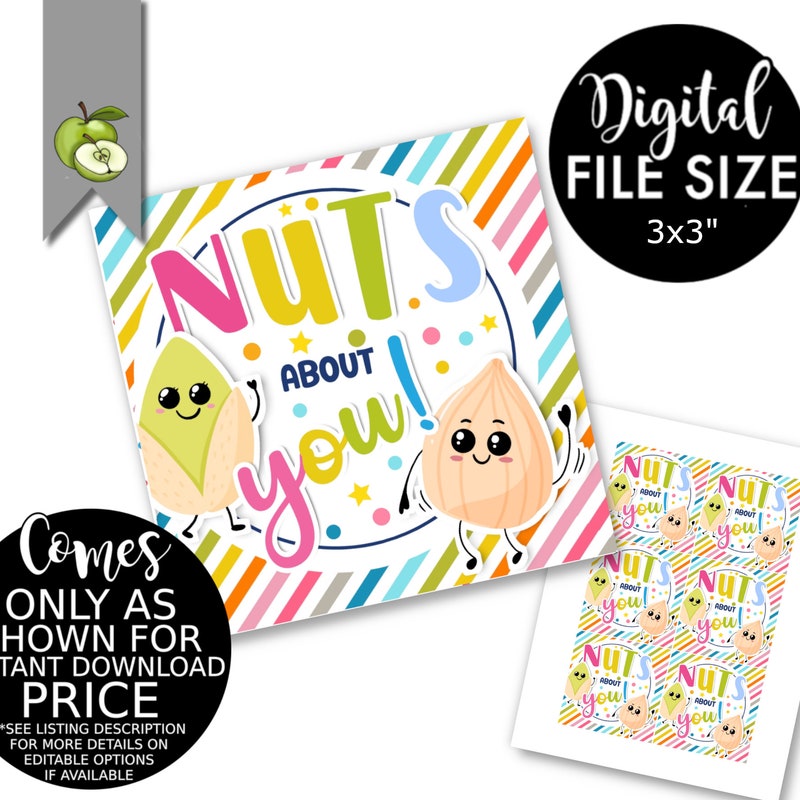 Were Nuts About You Stickers - Etsy