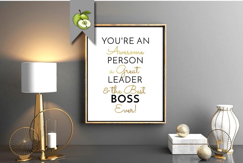 Digital Best Boss Gift You Are the Best Boss Ever Gift Etsy