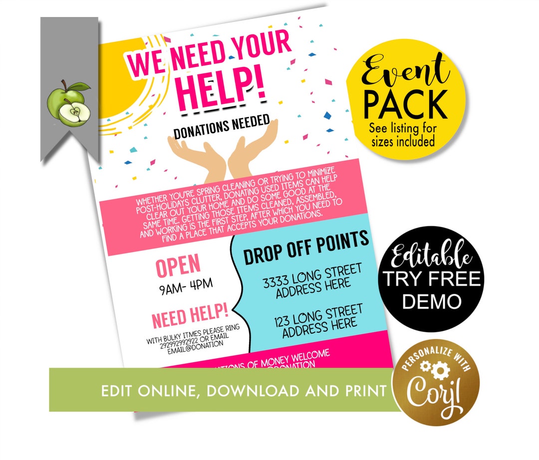 Free Clothing Donation Flyer Template - Download in Word, Google