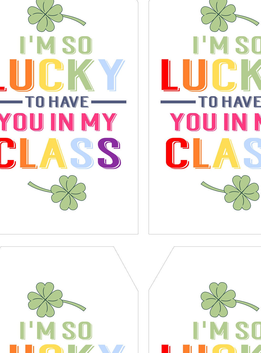 I'm so lucky to have you in my class new year lucky St Etsy