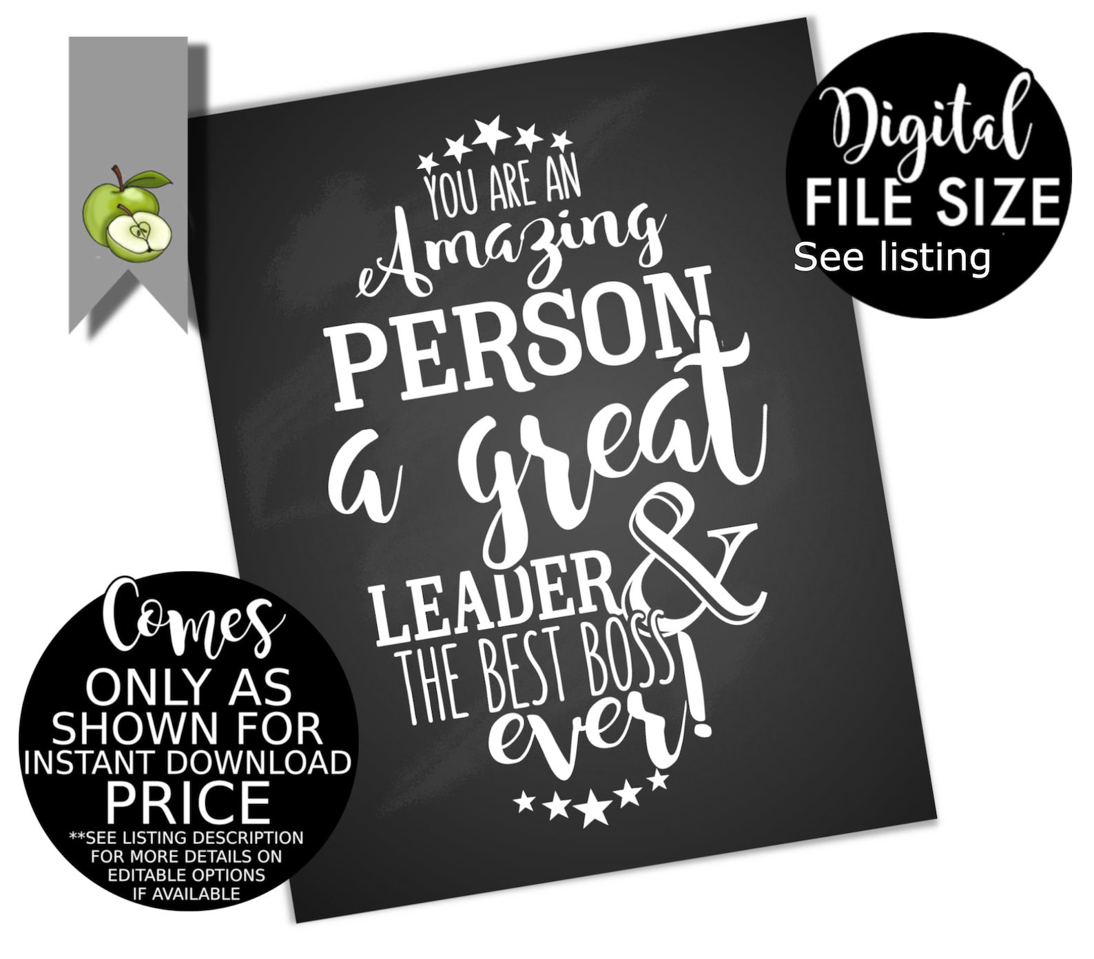 Boss Appreciation Day Week Amazing Person Gift Boss's Etsy