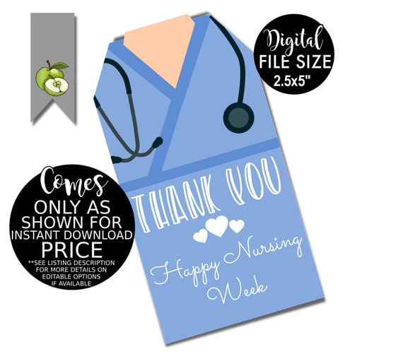 Free Printable Nurses Week Tags - FREE PRINTABLE TEMPLATES