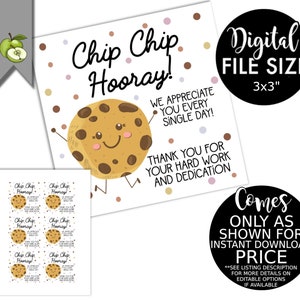 chip chip hooray!, Congratulation, well done, friend gift, cookies, dips snack, celebration, tests, exams, Printable, instant DOWNLOAD