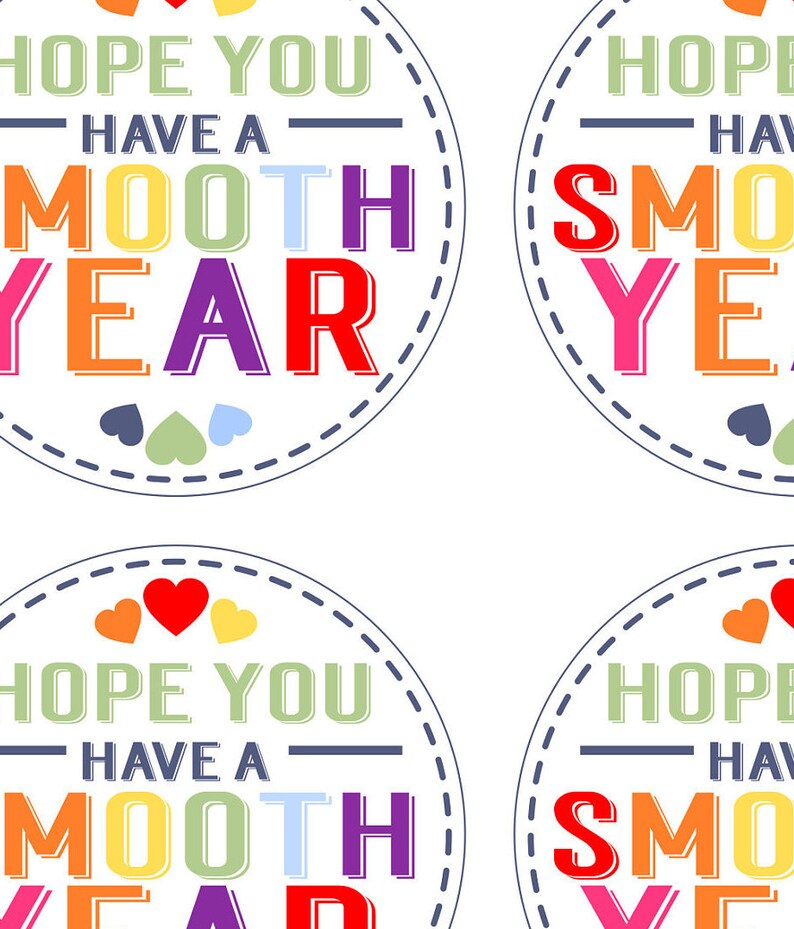 Smooth Year Hope You Have A Smoothie Hand Cream Tag Back | Etsy