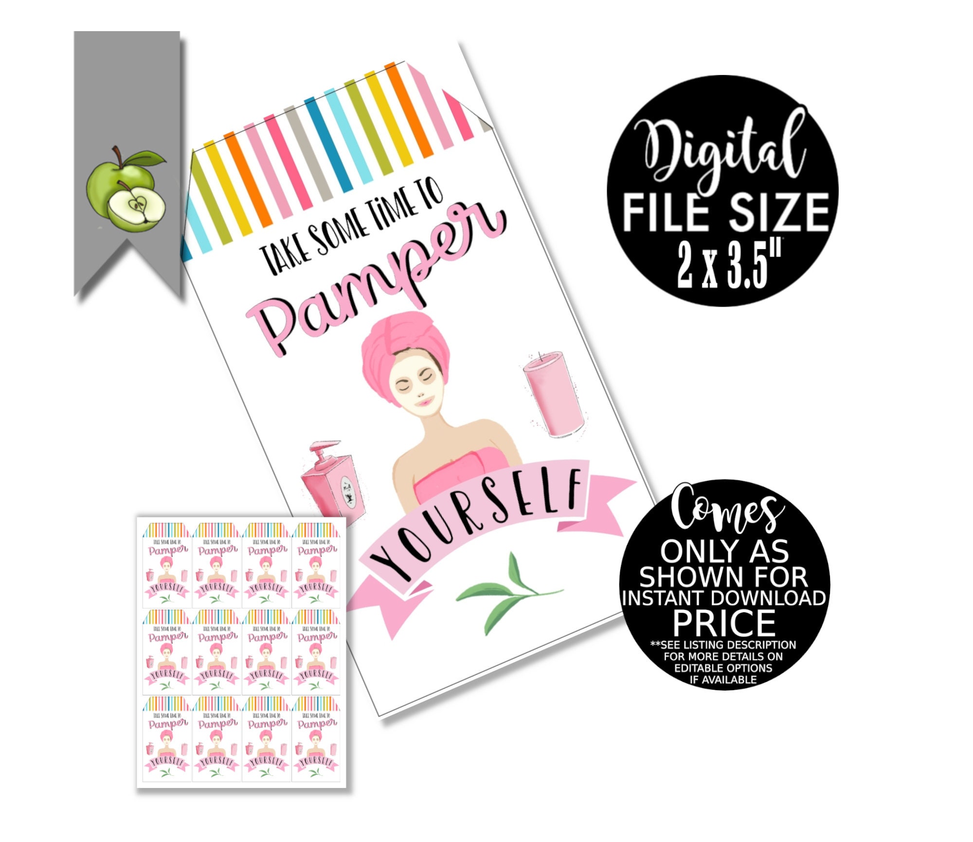 Pamper Yourself Thank You Gift Tag Spa Yourself Gift Tag Etsy pamper-yourself-thank-you-gift-tag-spa-yourself-gift-tag-etsy