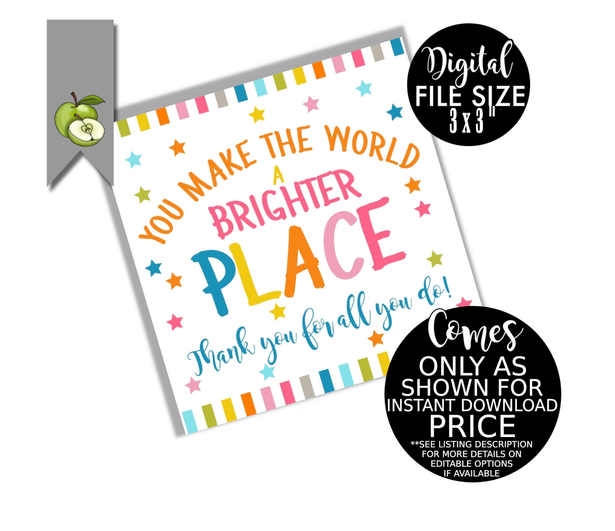Thank you for all you do make the world a better place | Etsy