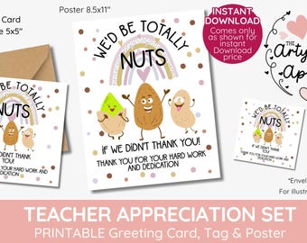 Wir wären total verrückt, wenn wir nicht Dankeschön- Karten, Geschenkanhänger, Geschenkanhänger, Geschenkanhänger, Geschenkanhänger, Geschenkanhänger, Dankeschön, SOFORT DOWNLOAD unterschreiben würden