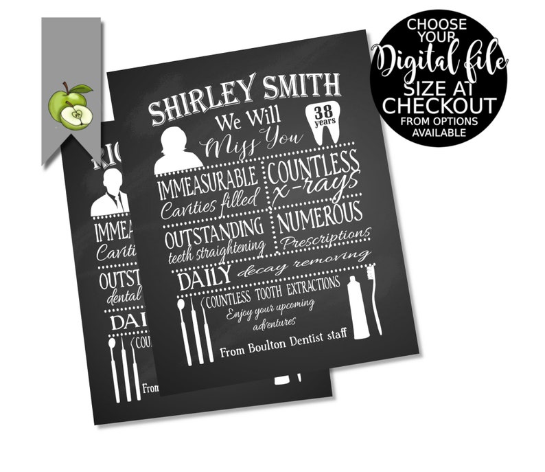 Retiring Dentist Leaving gift Retirement Dental Dentist Etsy