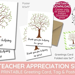 Geschenk für Lehrer Anerkennungswoche: Ruhestand benutzerdefinierte Fingerabdruck Baum, Danke, dass Sie uns geholfen haben zu wachsen, Klasse Baum druckbare Familie, Weihnachten