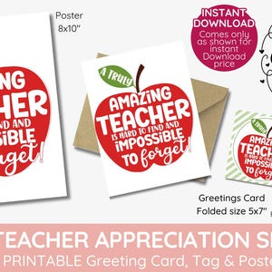 Nube de palabras de manzana para maestros: ¡Etiquetas de regalo perfectas para agradecer a los maestros, tarjeta e impresión! ¡Gracias, maestro, descarga instantánea! ¡Un letrero increíble!