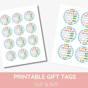 Thank You for Your Commitment Gift Tag, Boss Mint Gift Tag, Volunteer ...