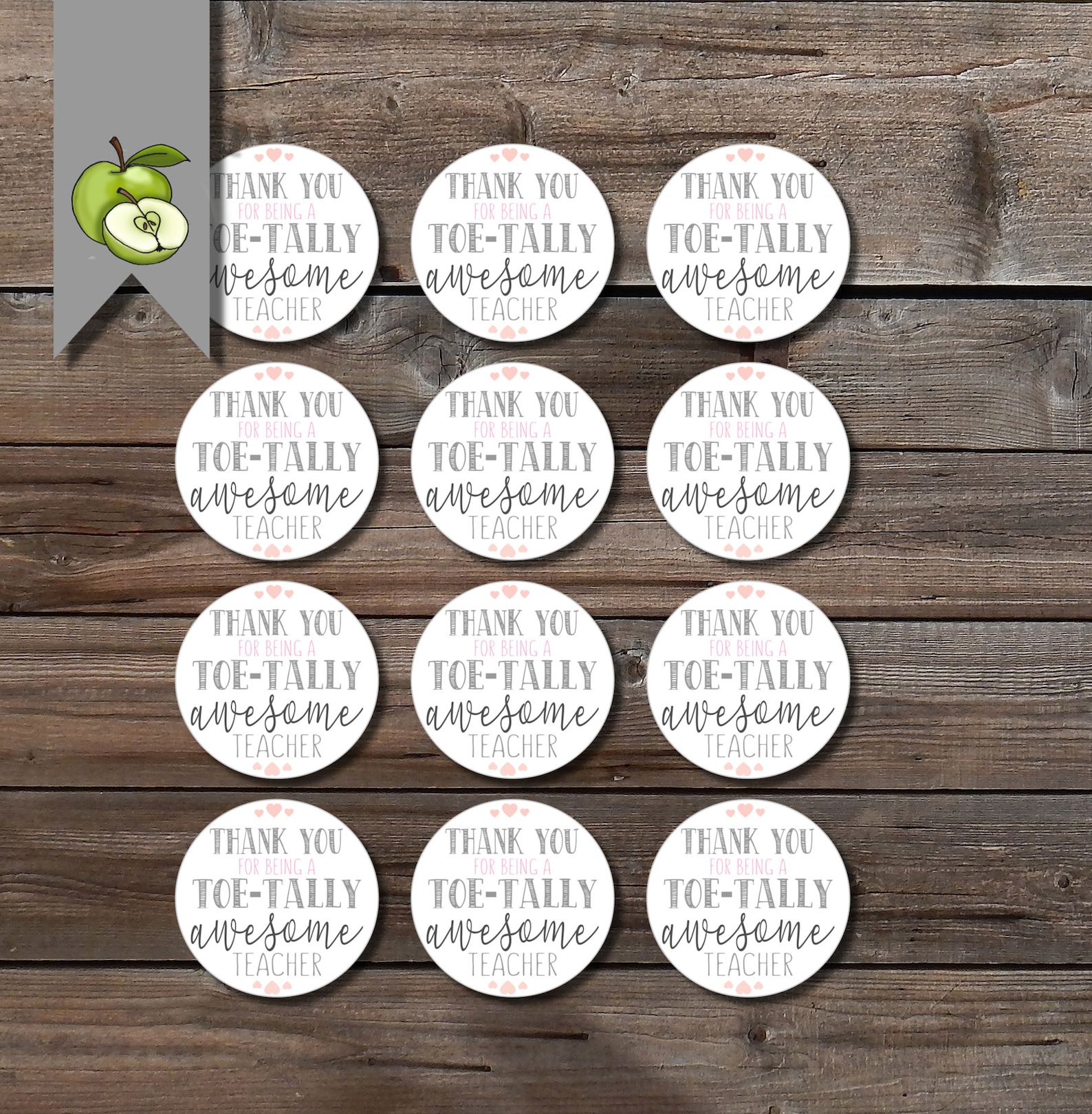 Thank you for being a toe-tally awesome teacher Teacher | Etsy
