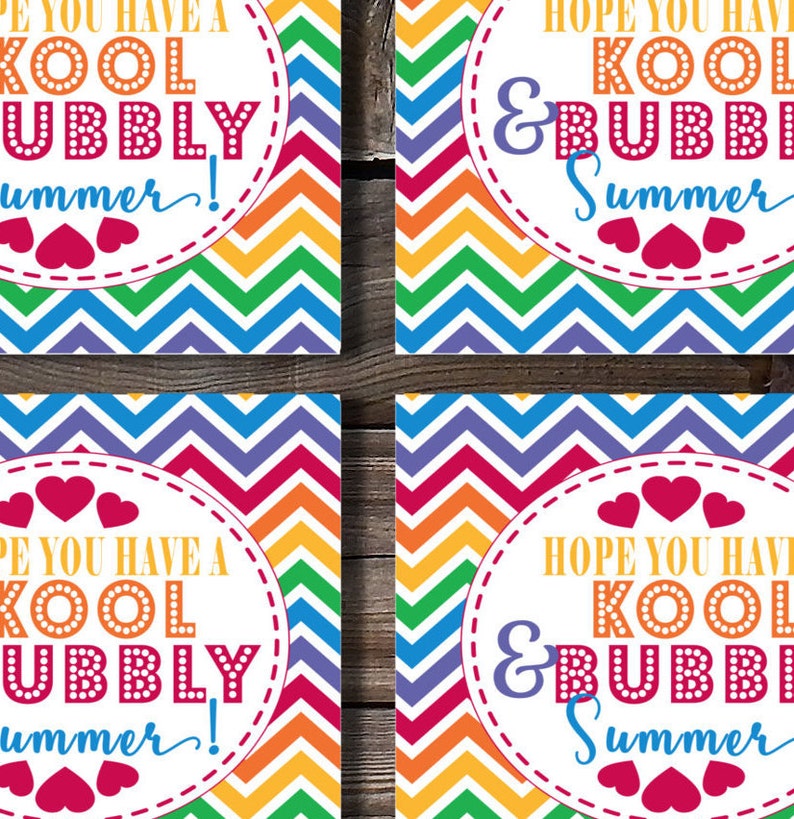 Hope You Have a Kool and Bubbly Summer BUBBLY Class Gift | Etsy