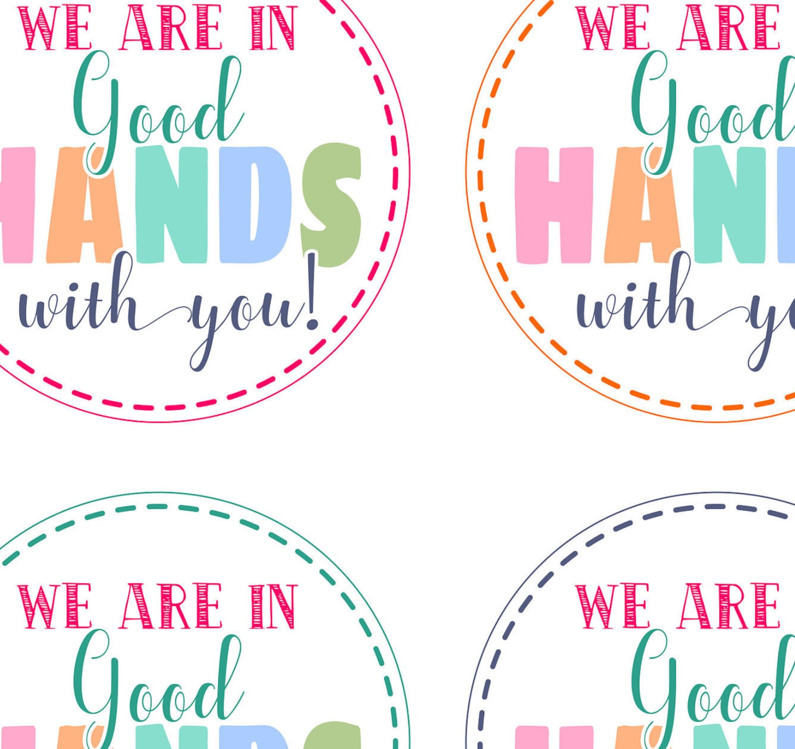 We Are in Good Hands With You Hand Cream Gift Tag Hand Soap Etsy