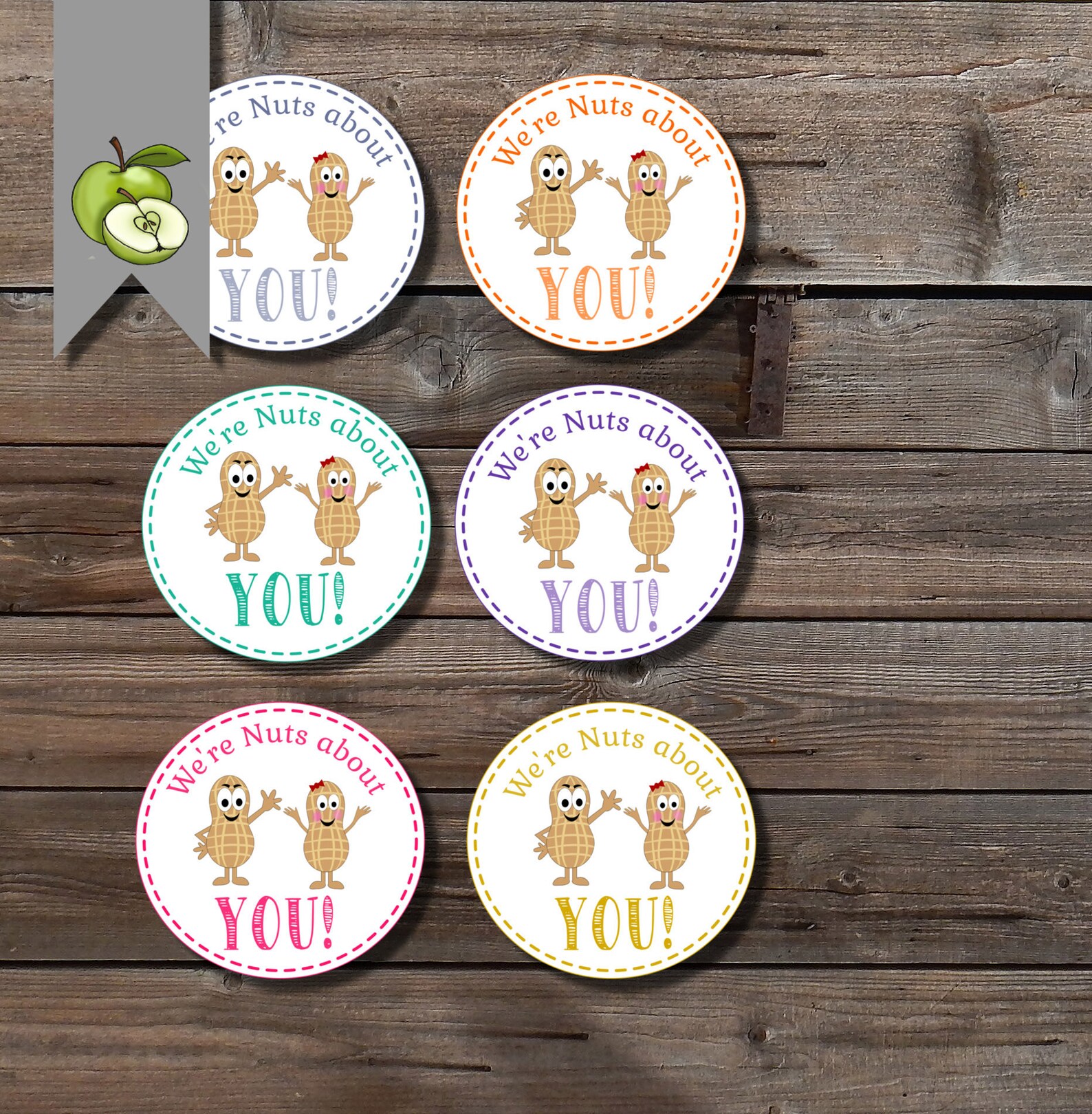 We're Nuts About You Gift Tagemployee Appreciation Etsy