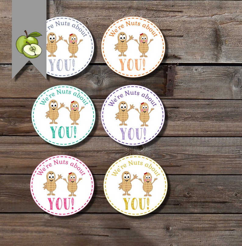We're Nuts About You Gift Tagemployee Appreciation Etsy